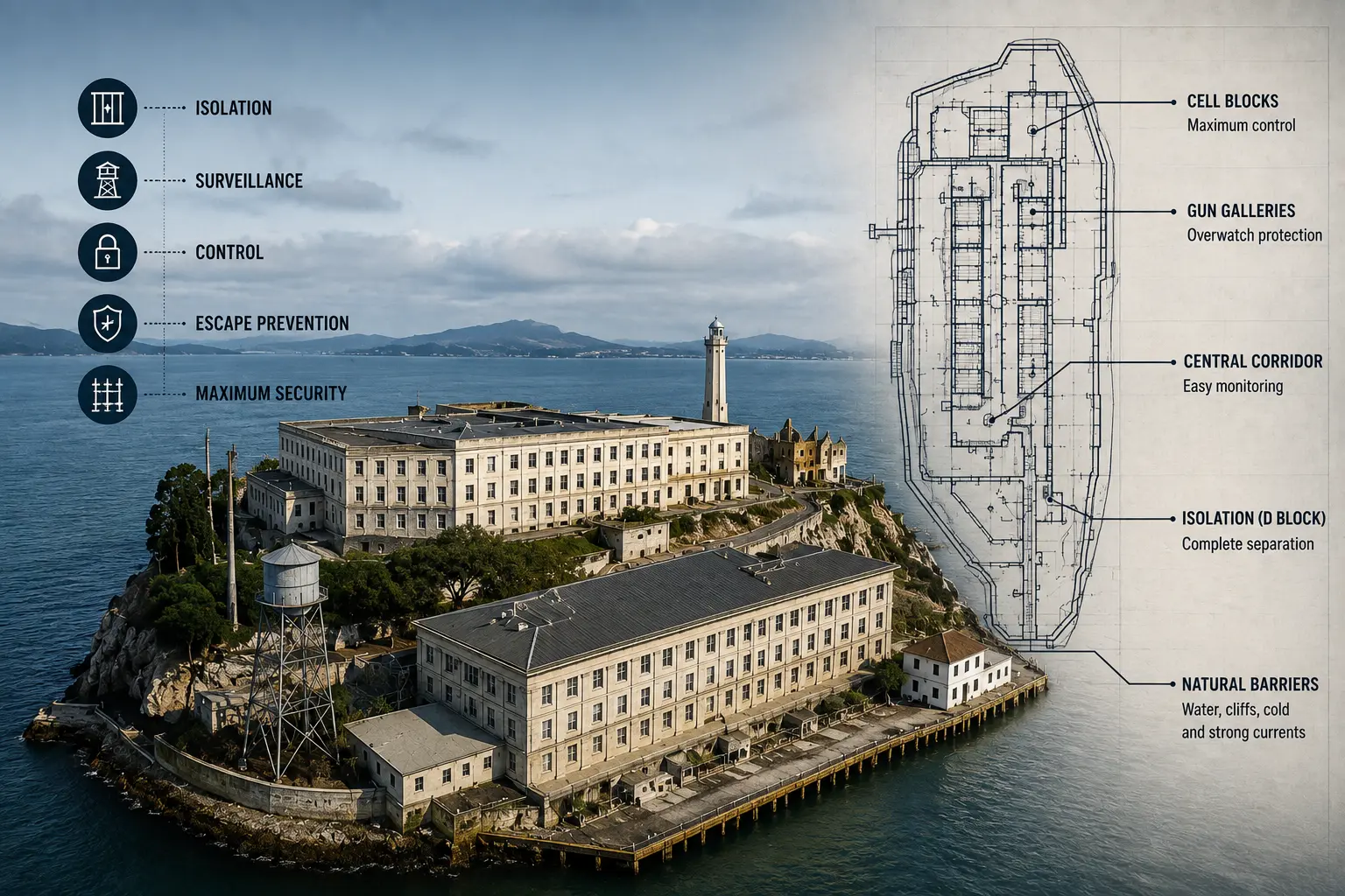 How Alcatraz Was Designed: The Strategy Behind Its Architecture