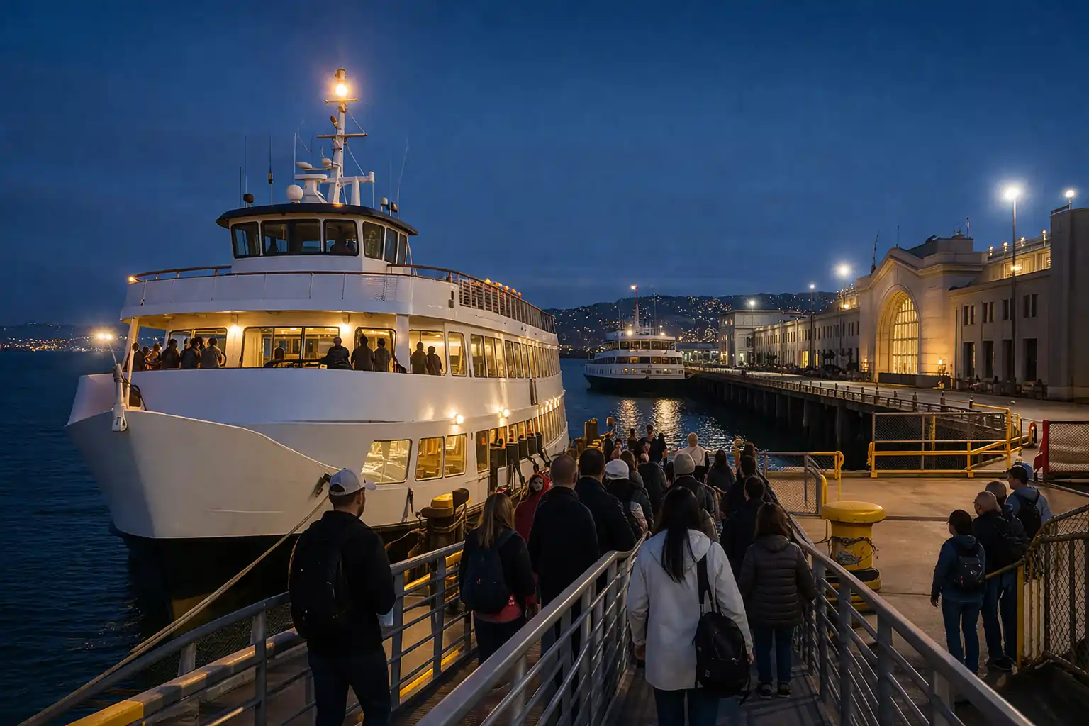 boarding at pier 33