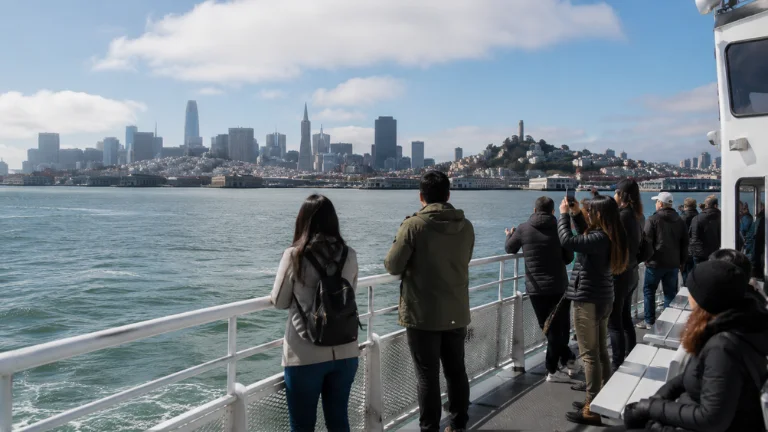 ferry ride across the bay