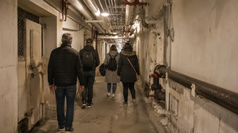 utility corridors and service tunnels